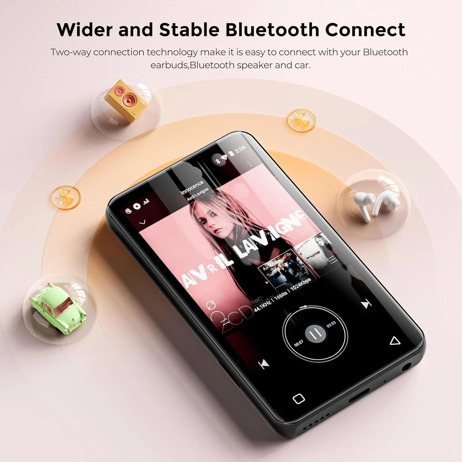 INNIOASIS G3 Streaming MP3 Player 【Supports Spotify, Pandora, and Amazon Music】 - Image 4
